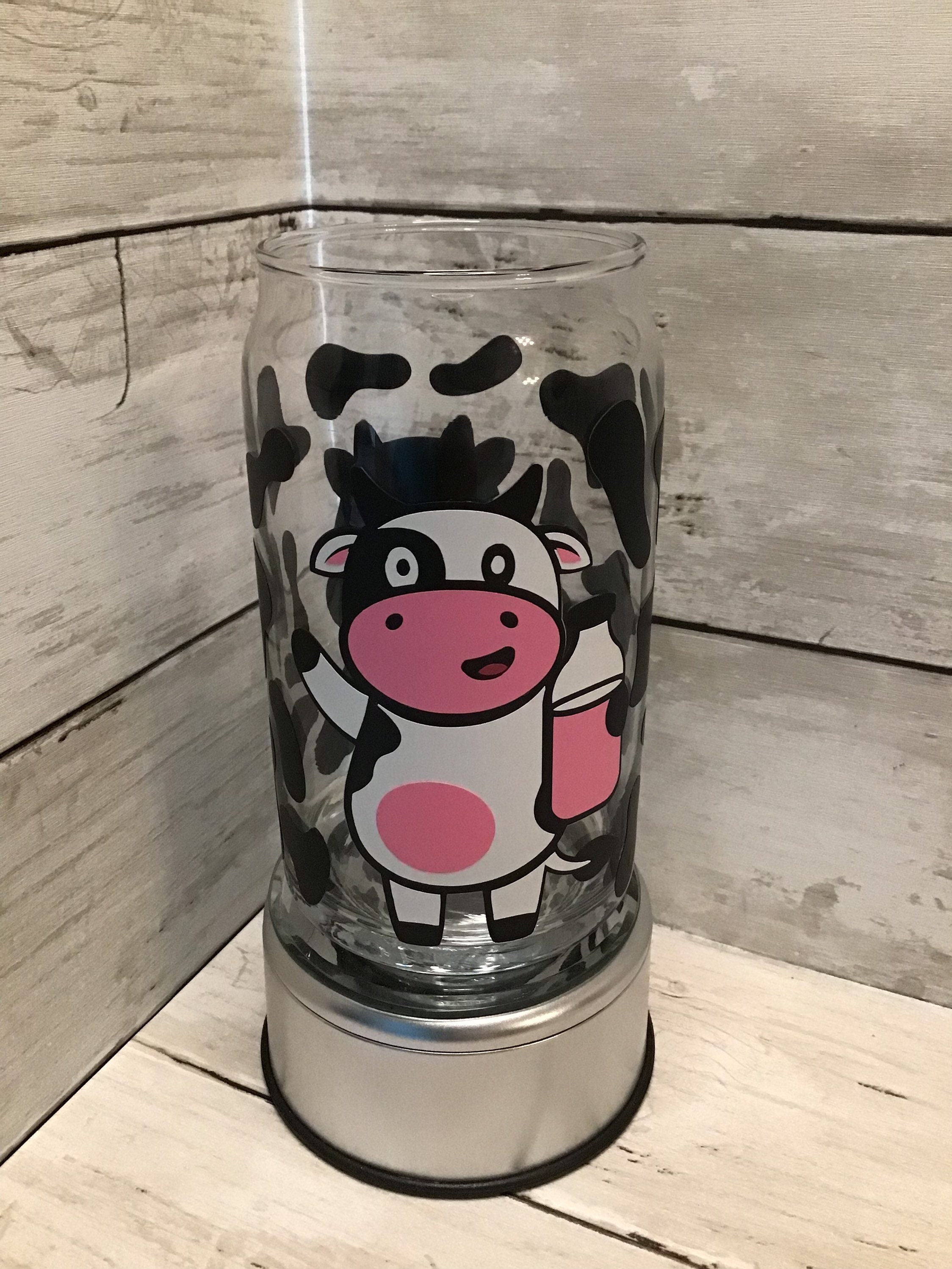 Pink Cow Print Libbey Glass Cup – Chiquis' Sweet Designs