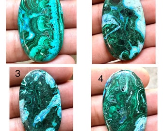 Green Chrysocolla Malachite Cabochon Loose Stone top grade Gemstone 100/%Natural 59cts. mm 43X25