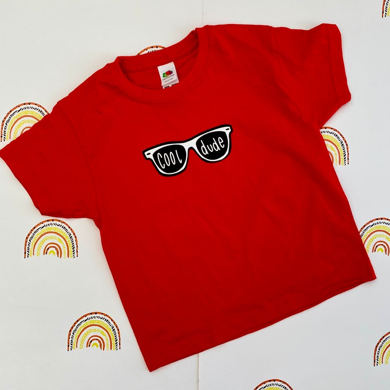 Cool Dude Kids T Shirt Etsy UK