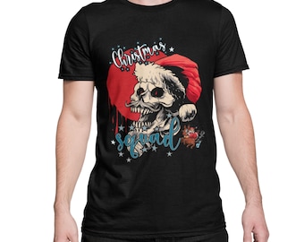 Skull Santa's Christmas Joy Santa Claus Skull Regalo para Navidad Camiseta Unisex Camiseta Santa Claus Camisa de Navidad XS - XXXXXL