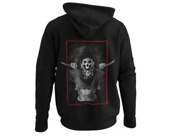Sudadera con capucha para hombre, estampado en la espalda, estilo tatuaje, chica tatuada, Sudadera con capucha, conjunto con capucha, jersey de manga larga rockstar