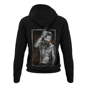 Modern Cuddly Hoodie Women Motif Bath Tattoo Boy Realistic Design Women Hoodie with Hood Outfit Rocking Sweater Size XS-XXXL
