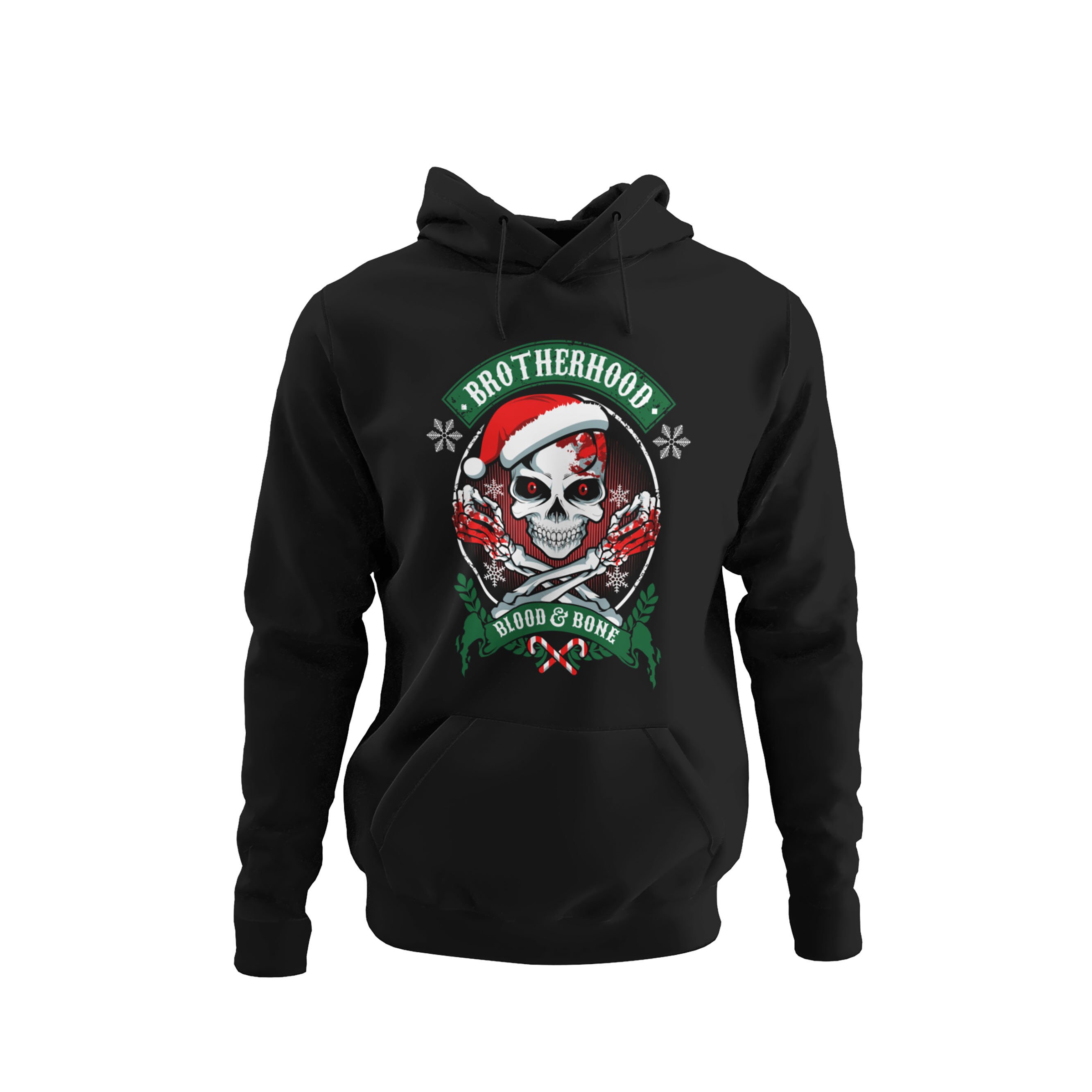 Stylish Christmas hoodie for men with a Christmas motif for men at Christmas hoodie with saying Christmas Brotherhood
