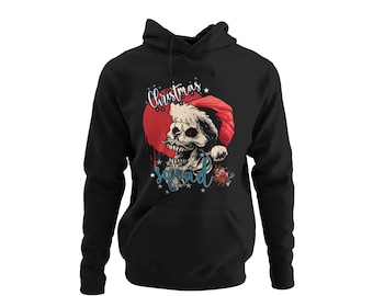 Skull Santa's Christmas Joy Regalo de Papá Noel para Navidad Sudadera con capucha Premium Sudadera con capucha Sudadera con capucha navideña Tamaño unisex XS-5XL
