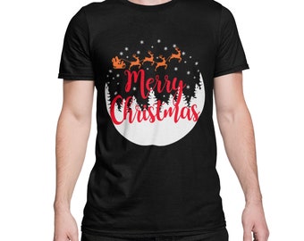 Feliz Navidad Camiseta de Papá Noel Diseño de camiseta unisex Camisa de Navidad de Papá Noel Tamaño de ajuste regular XS-XXXXXL…