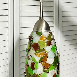 Beach glass pendant light new arrivals