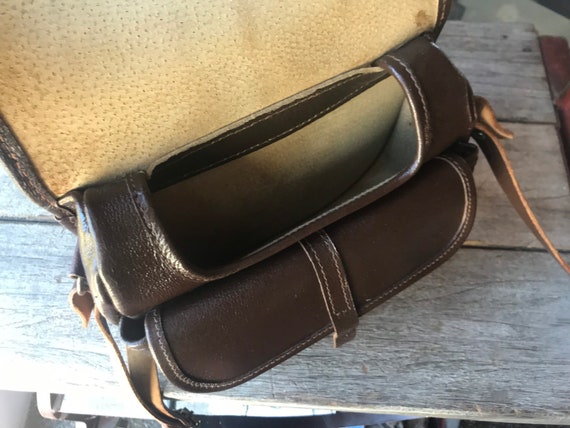Handmade Brown Leather Cartridge Bag, Personalized Hunter