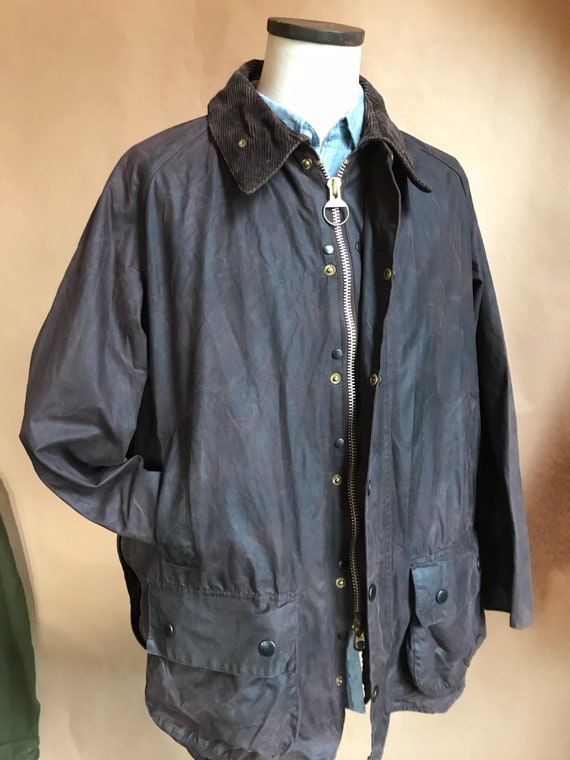 Barbour Beaufort Brown Wax Jacket XL - Etsy