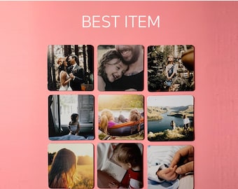 Your Photo Magnets | Square Picture Magnets | Custom Fridge Magnets | Photo Print Magnets | Custom Print Refrigerator Magnet | Locker Magnet