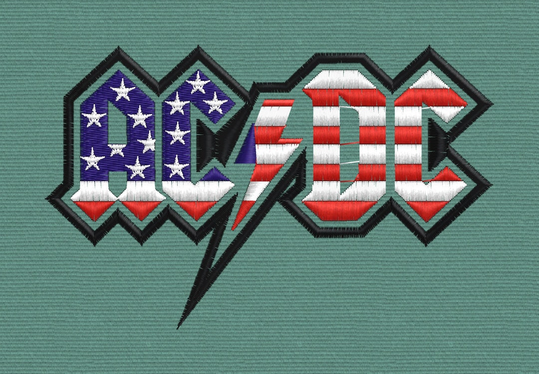 ACDC LOGO Embroidery File / Embroidery Desing ACDC / Acdc - Etsy