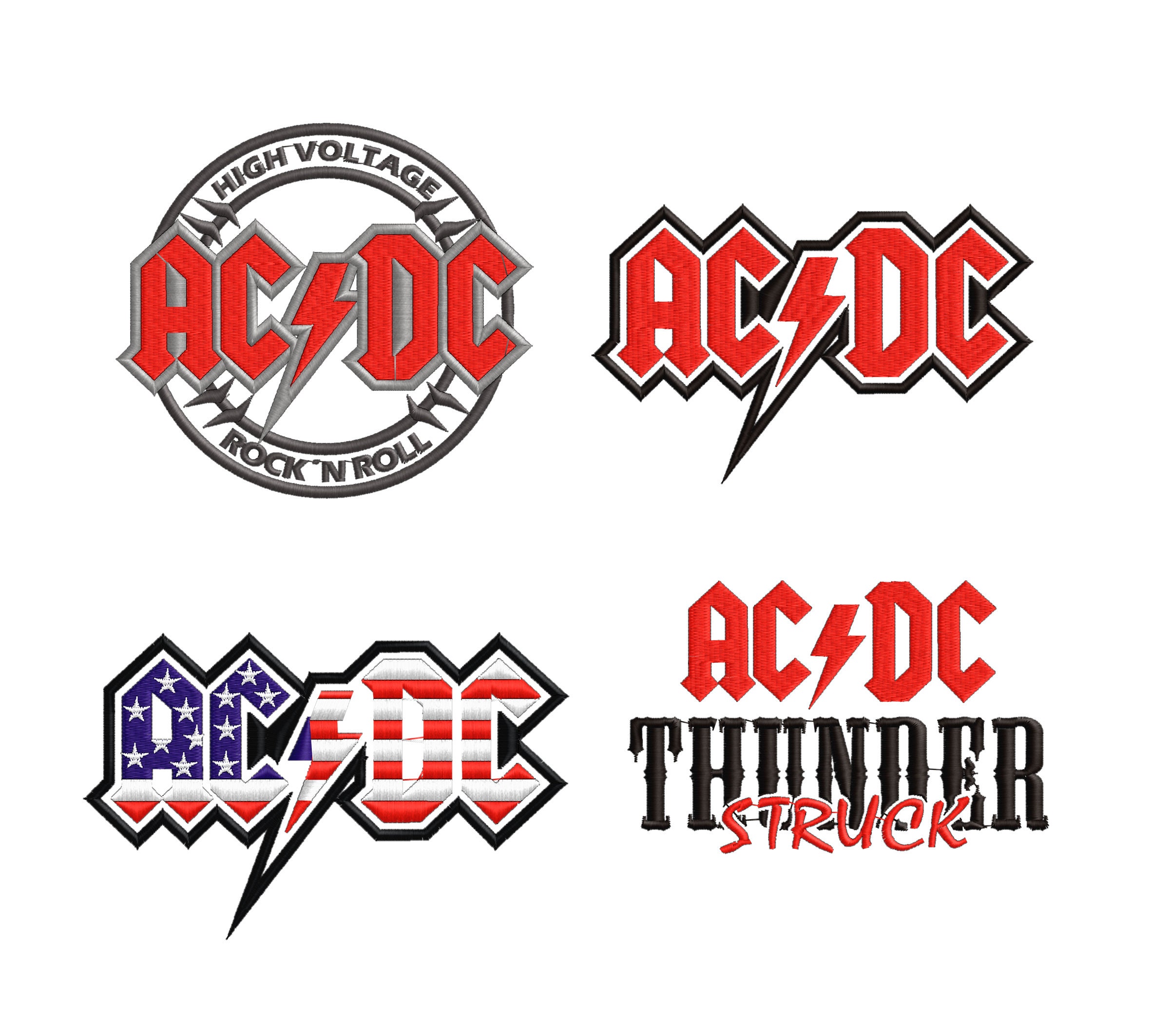 ACDC Embroidery File / Embroidery Desing ACDC Acdc - Etsy