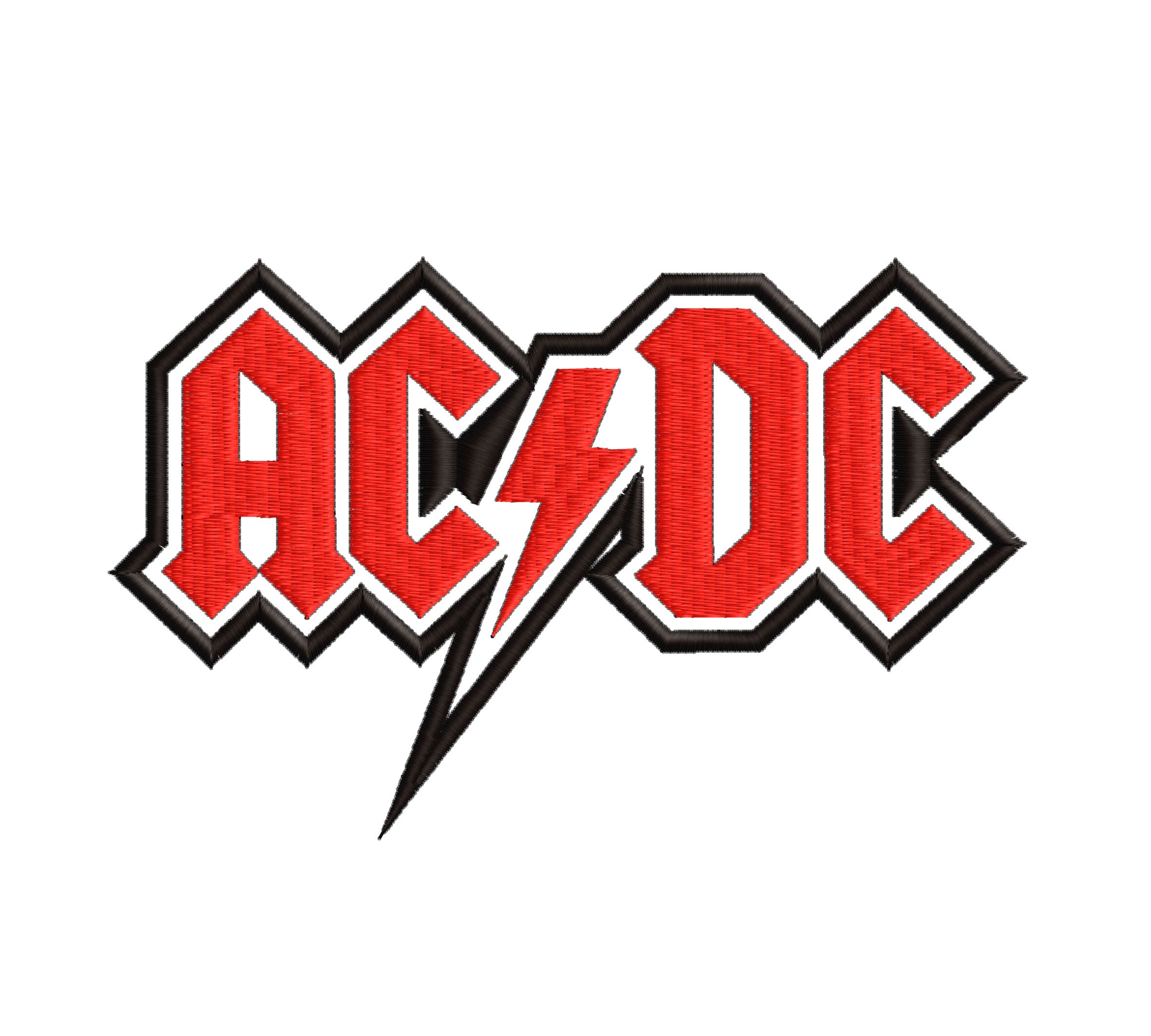 Sewing & Needlecraft Machine Embroidery Design File 2 Sizes ACDC ...