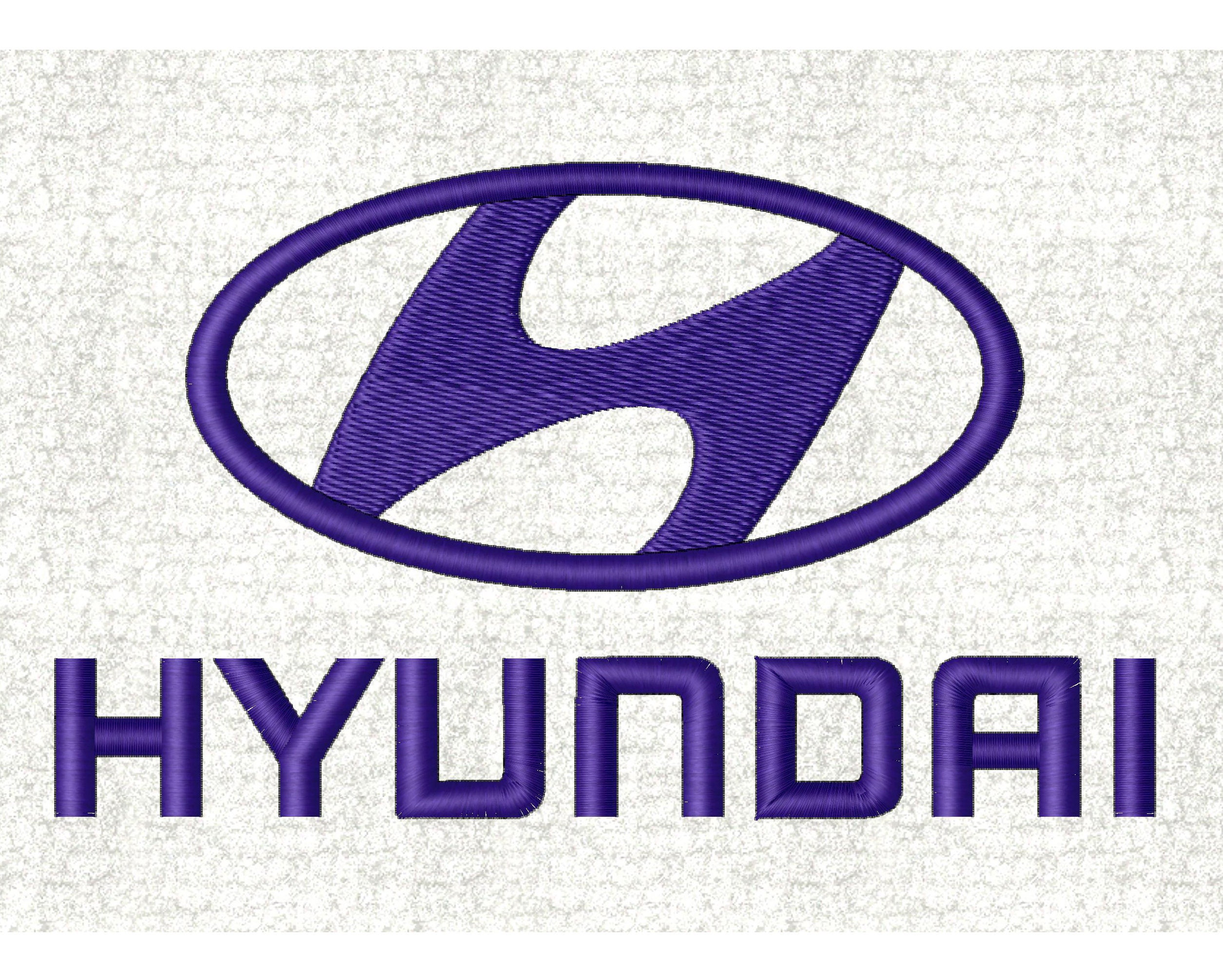 Embroidery File hyundai Logo Cars / Car Logo / Embroidery File Cars