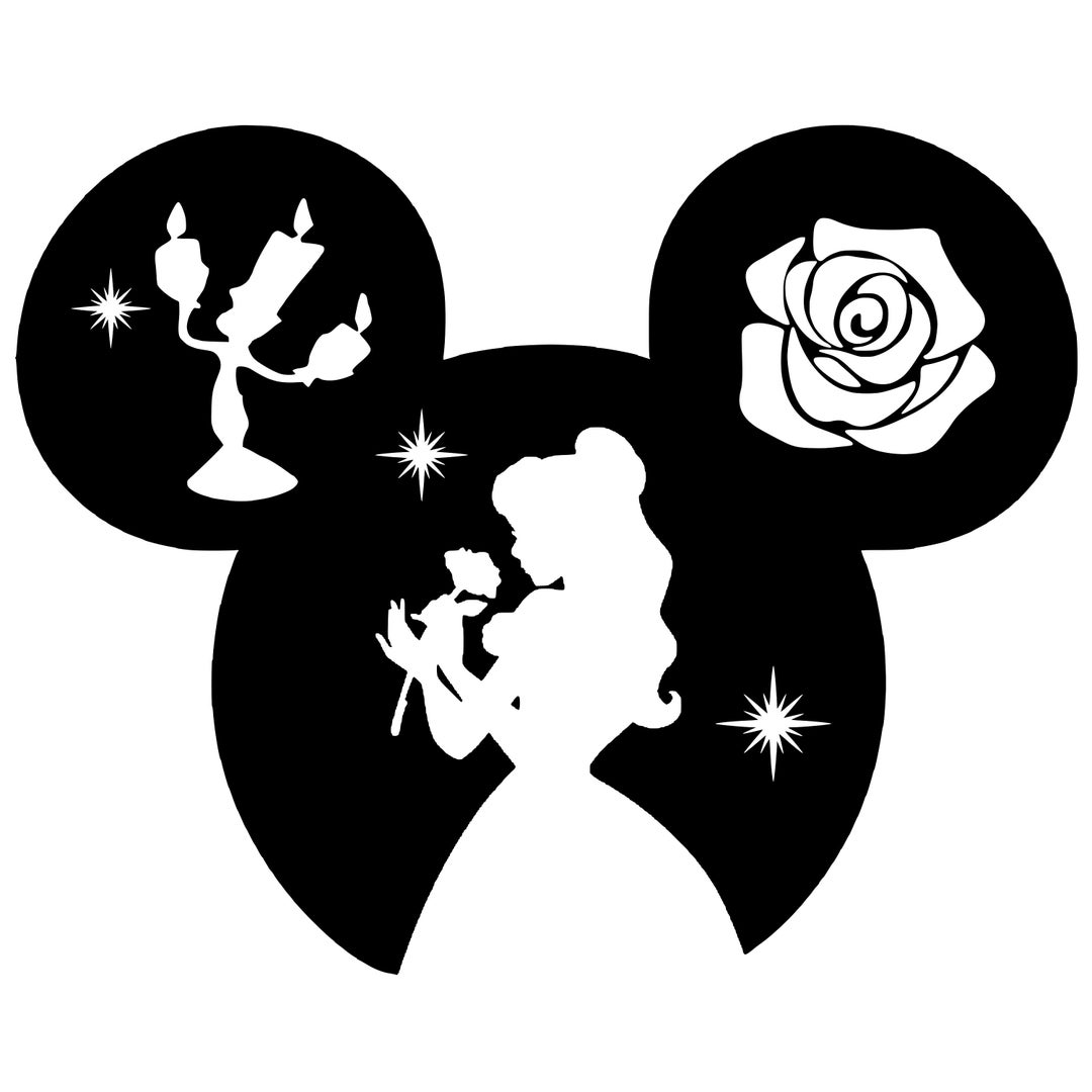 Beauty and the Beast Decals multiple Etsy