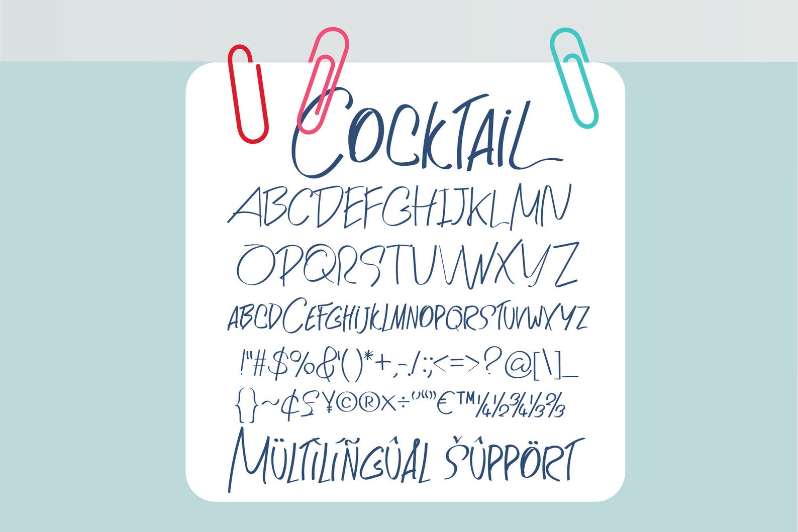 Cocktail Font Font for Menu Restaurant Font Neat Hand Etsy Australia