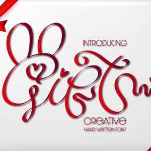 Fuente caligráfica: tipografía hermosa y fluida / Invitaciones de boda, tarjetas de felicitación, manualidades, arte digital y fuentes creativas