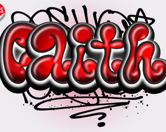 Graffiti Alphabet Letters | Street Art Font | Urban Style Doodle PNG Files