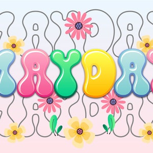 Groovy fonts, fonts Mayday, fonts retro, fonts vintage, fonts fresh, fonts trendy, fonts cute, font SVG, fonts lovely, fonts spring
