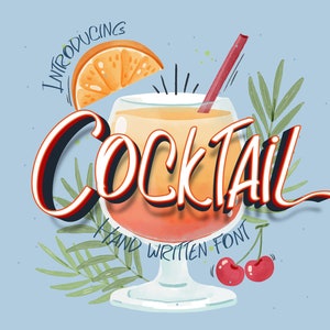 Realistisch handgeschreven, restaurantlettertype, netjes handgeschreven, informeel handgeschreven, script, lettertype, digitale download, modern lettertype