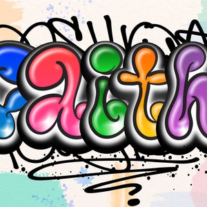 Graffiti Alphabet SVG PNG, Street Font Letters, Urban Style Font, Digital Download Graffiti Font Clipart, Custom Name Art A-Z 0-9