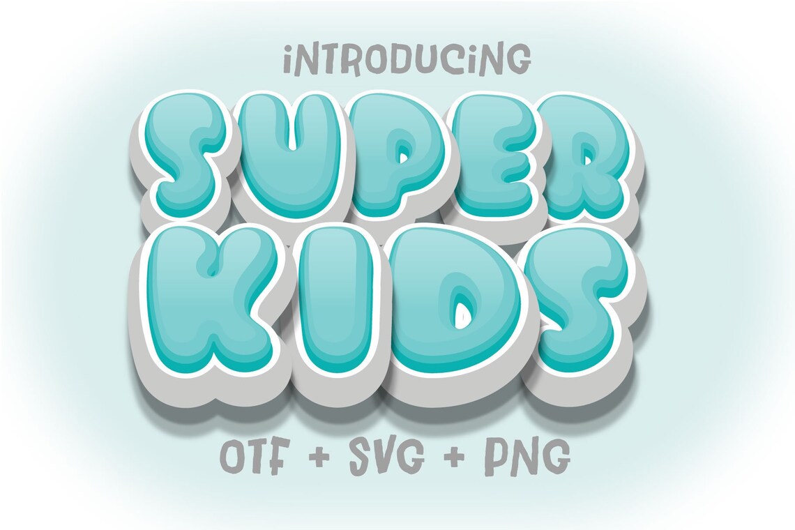 Bubble Font SVG | Kids Activity Alphabet | Playful Bubble Letters ...