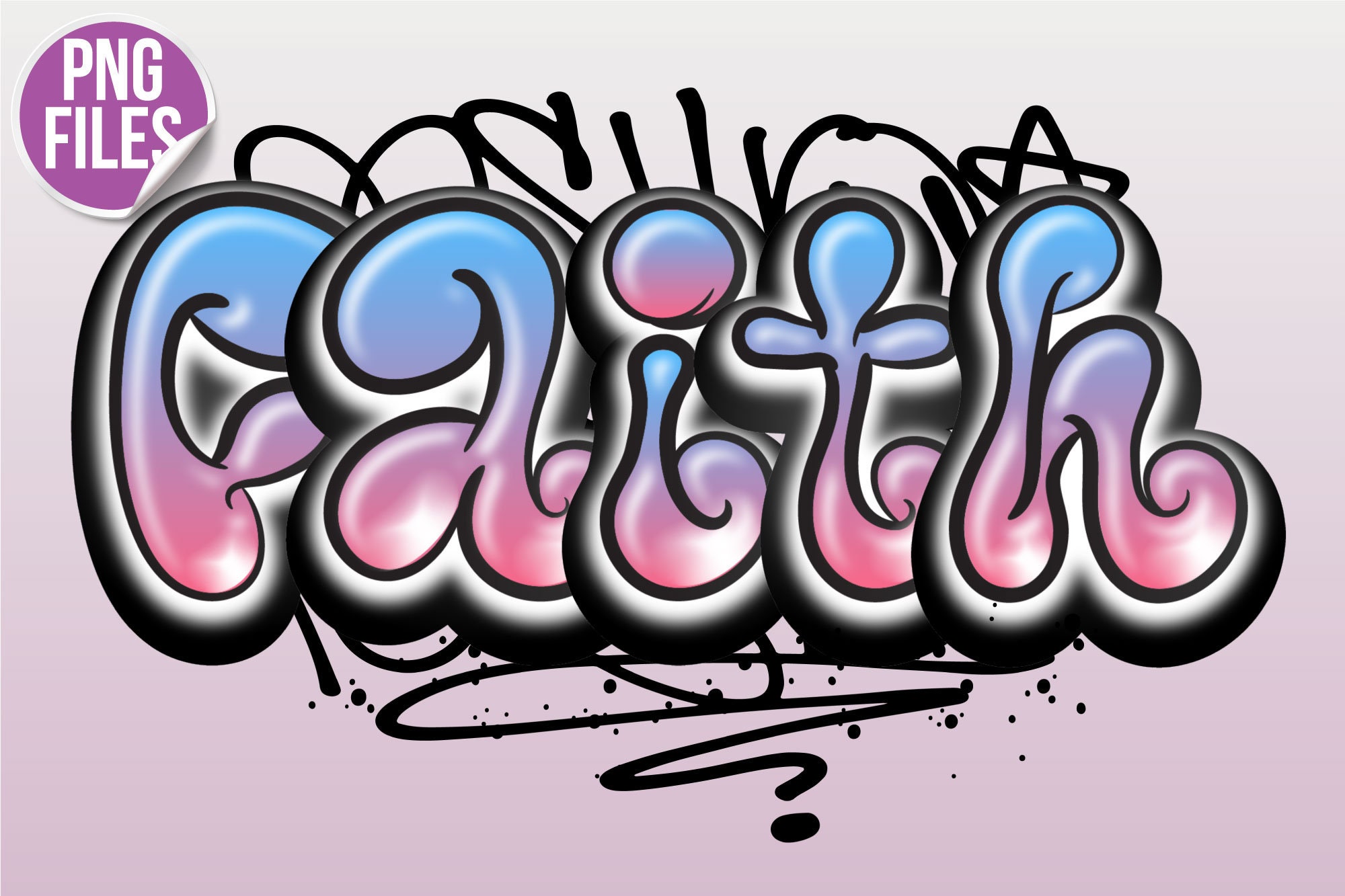 girly graffiti bubble letters