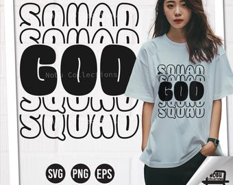 God Squad SVG: Christian Youth Group Shirt Design (Digital Download