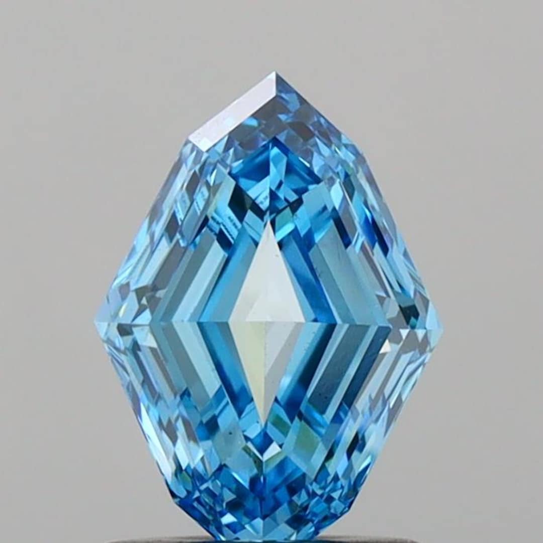 Fancy Octagonal 1.12 Ct Octagonal Cut Fancy Vivid Blue VS1 Lab Diamond | Loose Blue ...