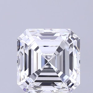 3.55 Carat Asscher Cut Diamond, E VVS2, Certified Loose Diamond, Fine Luxury Engagement Ring