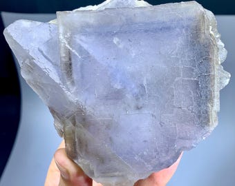 Großes Phantom Blau Fluorit Kristall, Kubisches Mineral, Pakistan
