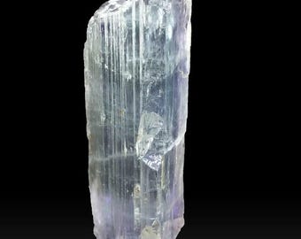 Punta de cristal de kunzita natural: piedra curativa de color rosa violáceo procedente de Afganistán (47 gramos)