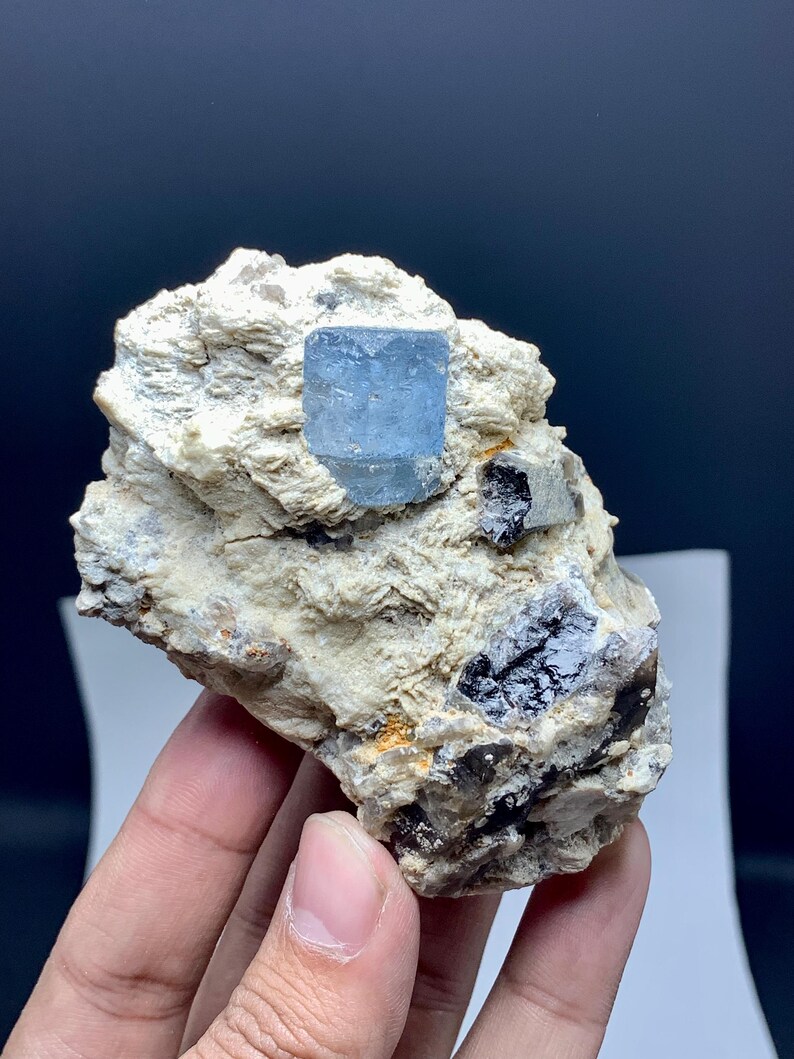 Top Blue Beryl Crystal on Matrix for Collection - 300 Gram - Etsy