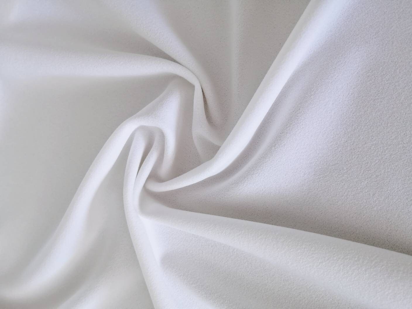 Off White Stretch Crepe Fabric Bridal Crepe Fabric By The Etsy
