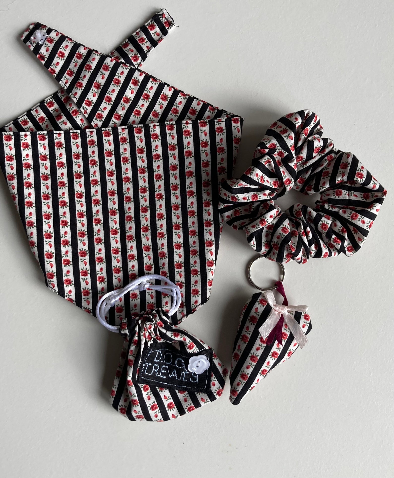 dog bandana and scrunchie set