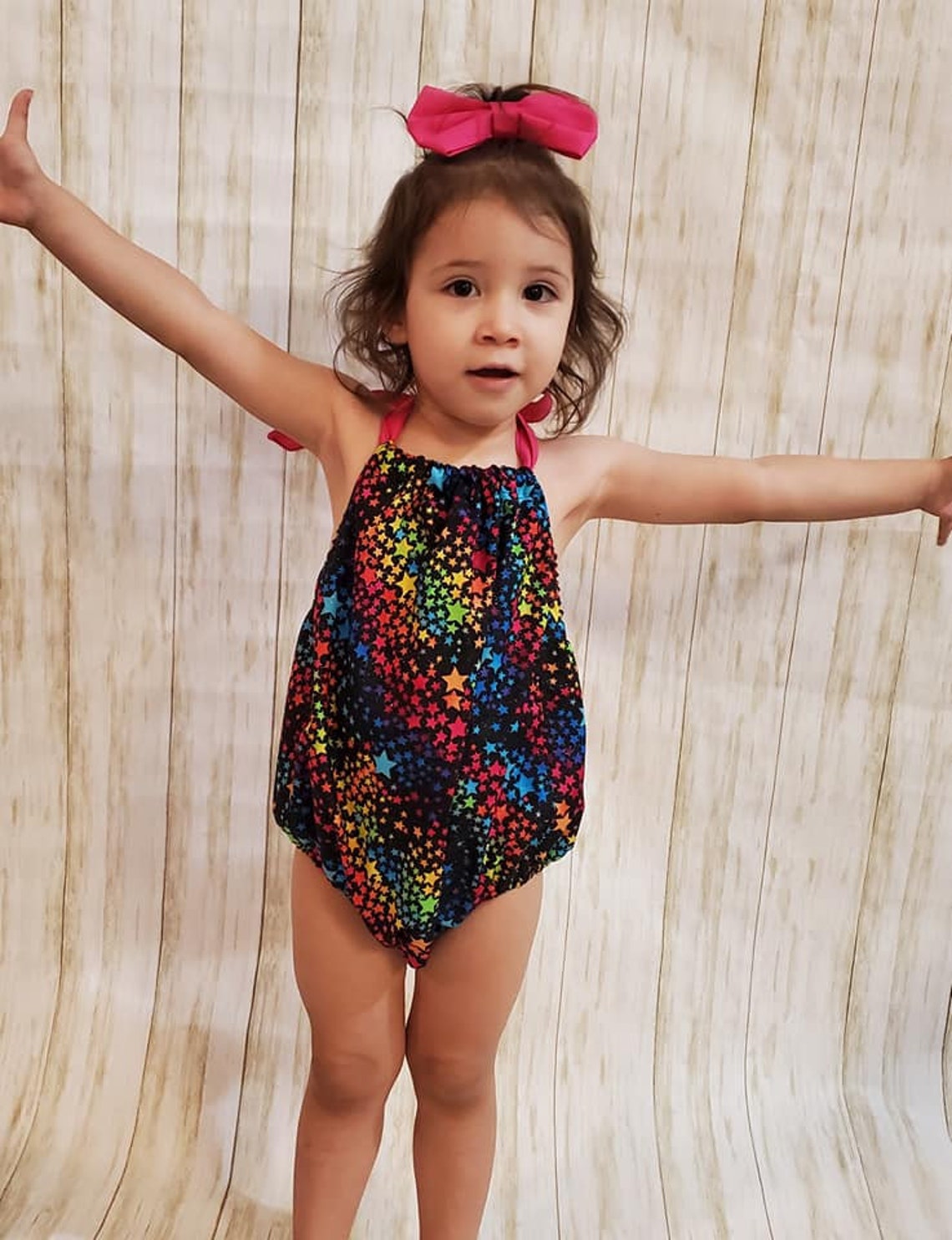 Rainbow Stars Romper Glitter Romper Rainbow Romper Baby Etsy France