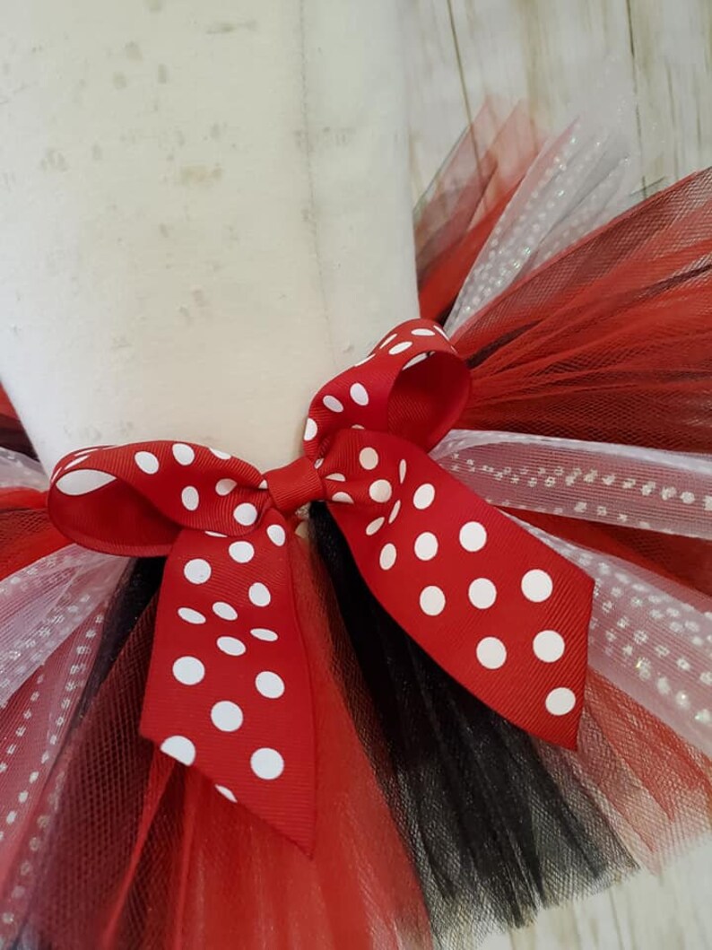 Lady Bug Tutu, Red and Black Tutu, Polka Dot Tutu, Toddler Tutu Skirt