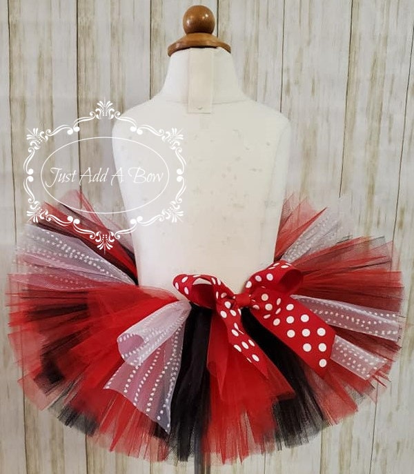 Lady Bug Tutu, Red and Black Tutu, Polka Dot Tutu, Toddler Tutu Skirt
