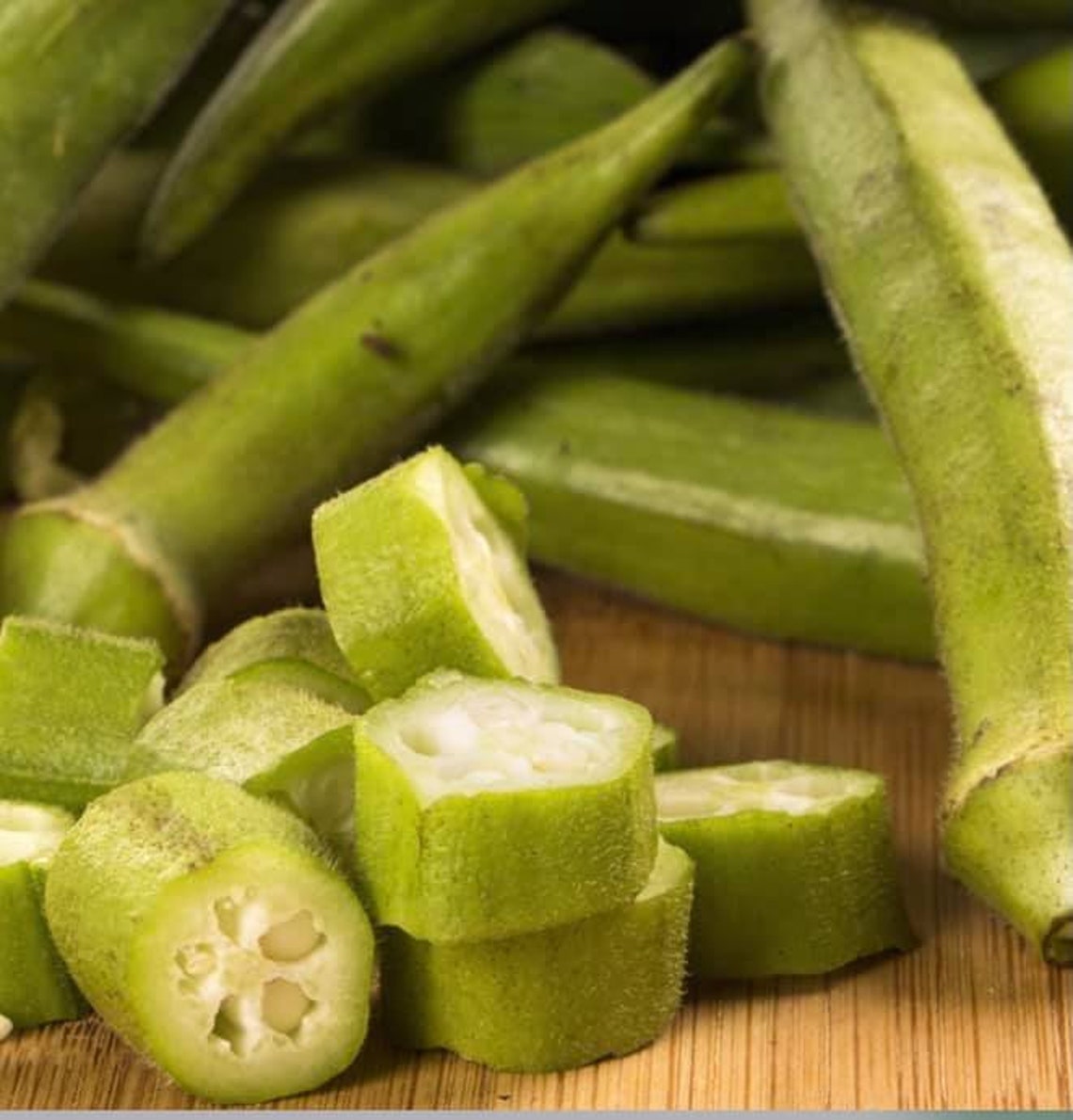 Emerald Green Velvet Okra Seeds Etsy