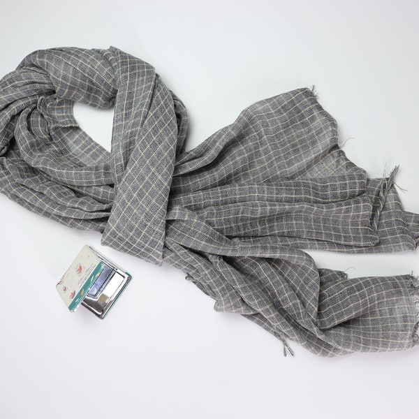 100% Natural Cotton Scarf, Unisex Scarf, Gift for Her/His, Cotton Scarf/Wrap, Scarves for Women and Men