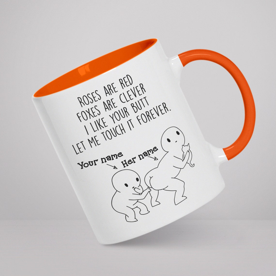 Roses Are Red Foxes Are Clever I Like Your Butt Let Me Touch Etsy