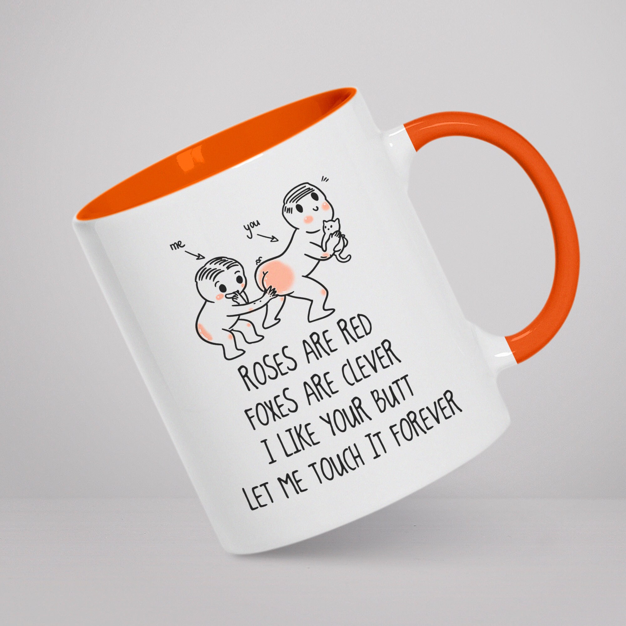 Roses Are Red Foxes Are Clever I Like Your Butt Let Me Touch Etsy