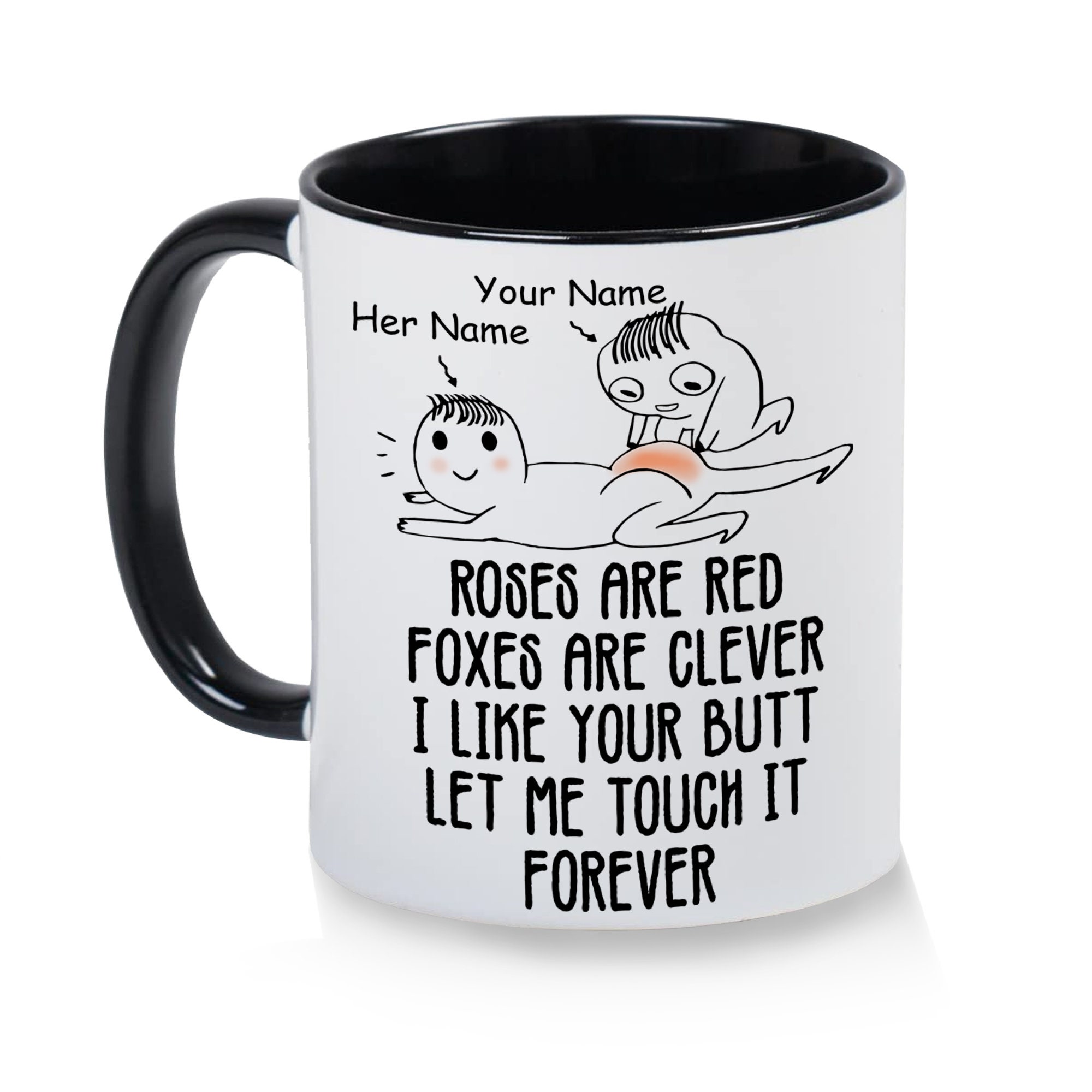 Roses Are Red Foxes Are Clever I Like Your Butt Le Me Touch It Etsy