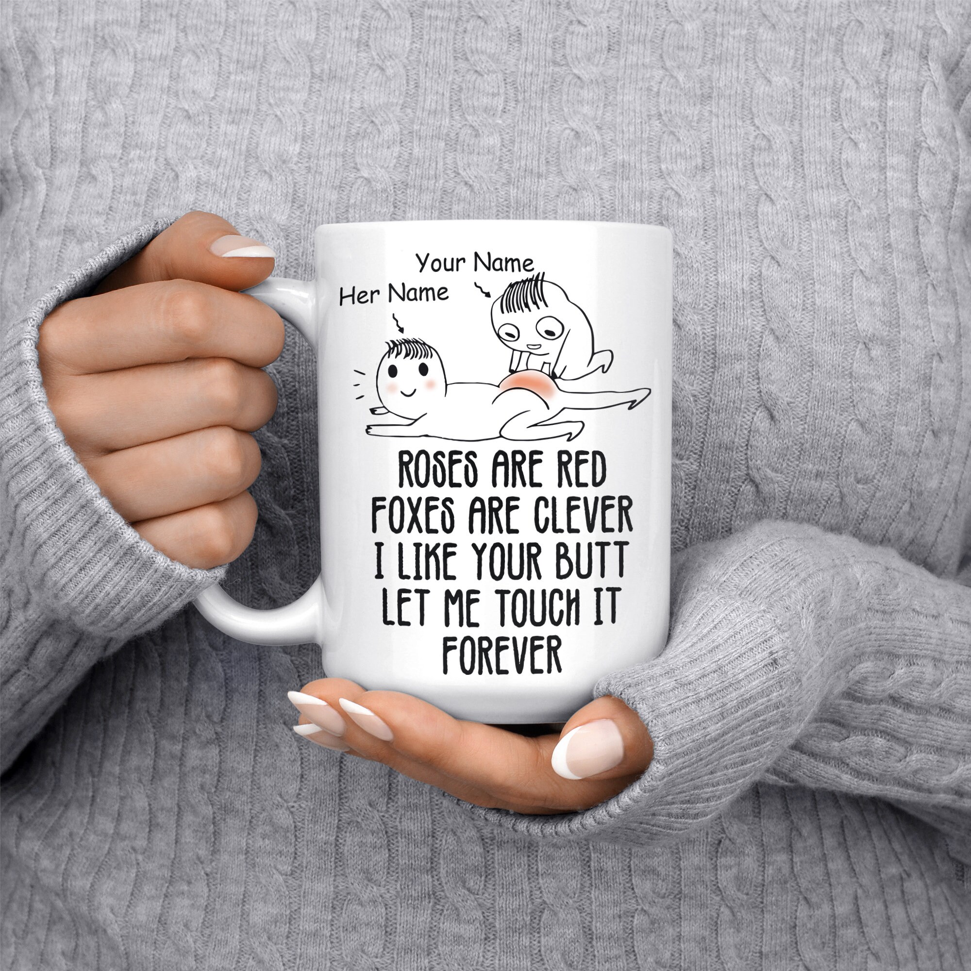 Roses Are Red Foxes Are Clever I Like Your Butt Le Me Touch It Etsy