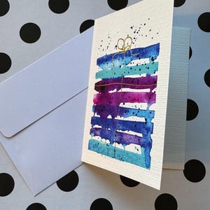 Emballage/carte de gâteau peints à la main personnalisés pour une occasion spéciale