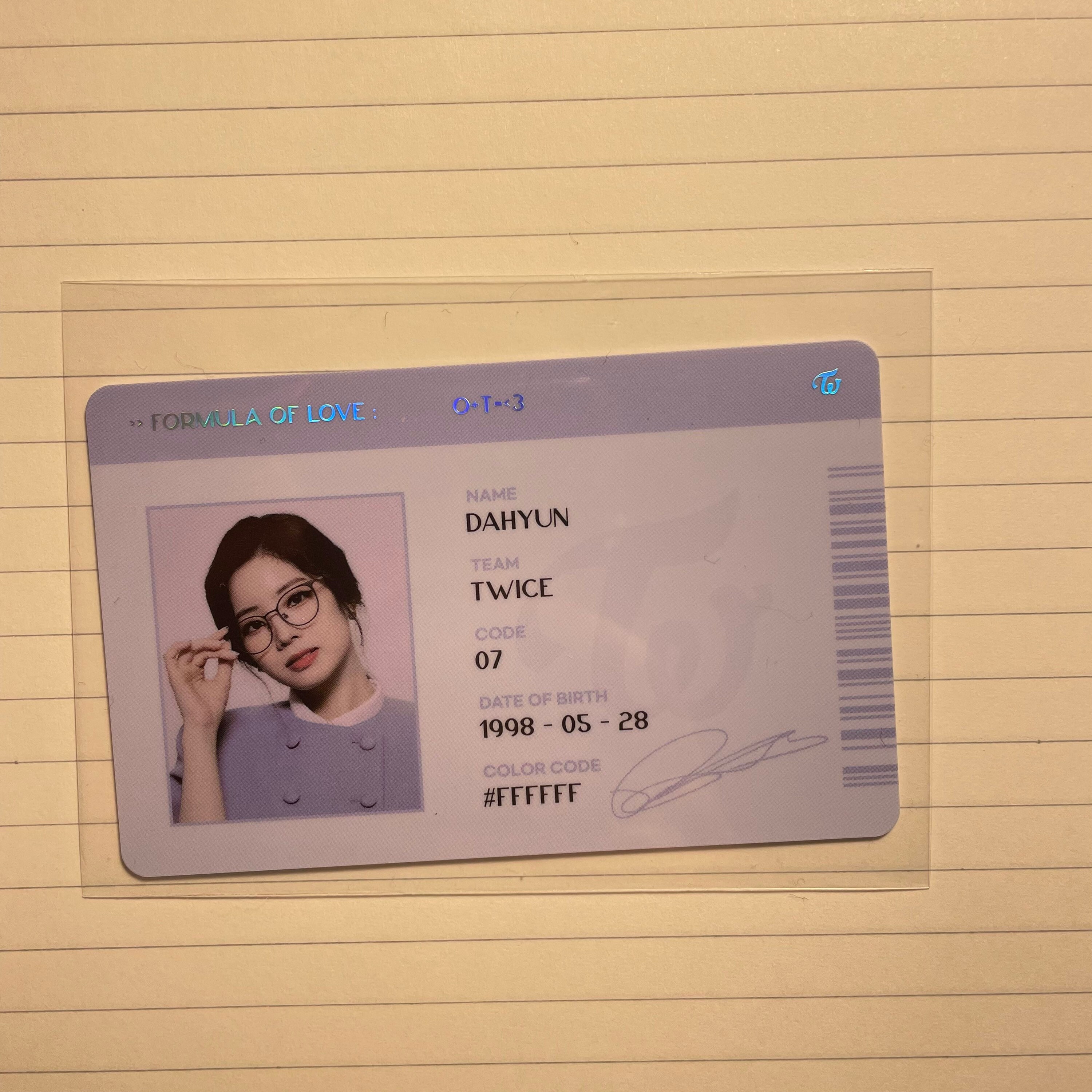 Nayeon Id Card