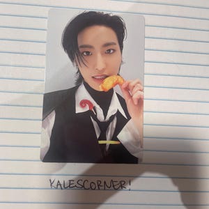 Photocard ufficiale di Ateez Golden Hour pt. 1, Seonghwa Hello 82, pre-ordine benefit (esclusiva Mukbang)