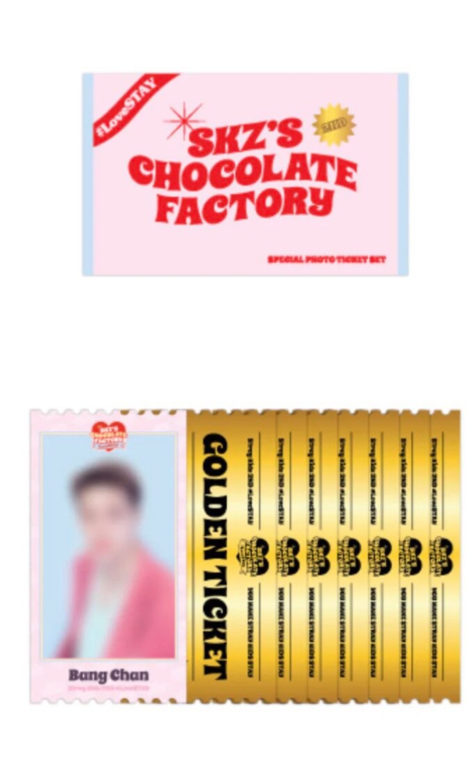 OFFICIAL Stray Kids Chocolate Factory Special Photo Golden