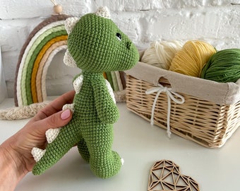 Dinosaur stuffed animal, Cute crochet dinosaur, Dinosaur birthday party one year old, Dinosaur baby shower, Dinosaur gifts for boys,