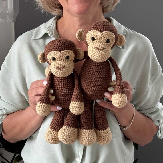 Big Little Brothers Gift, Crochet Monkeys Stuffed Animals