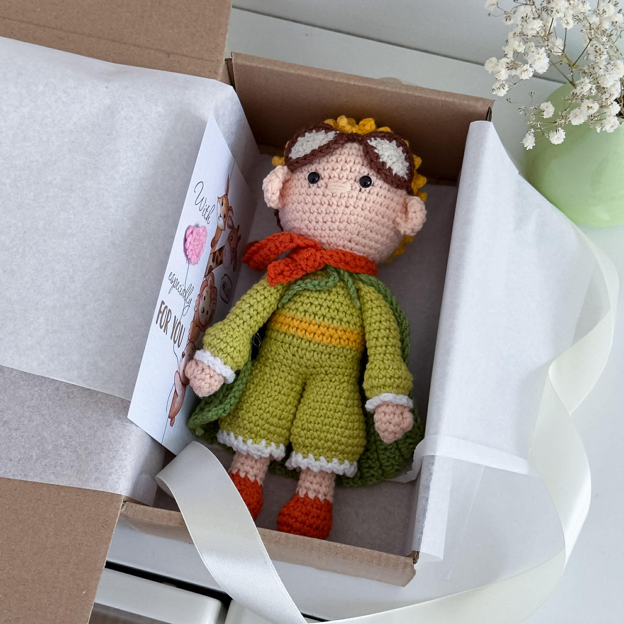 星の王子さまギフト、かぎ針編み人形ハンドメイド - 絵本キャラクター